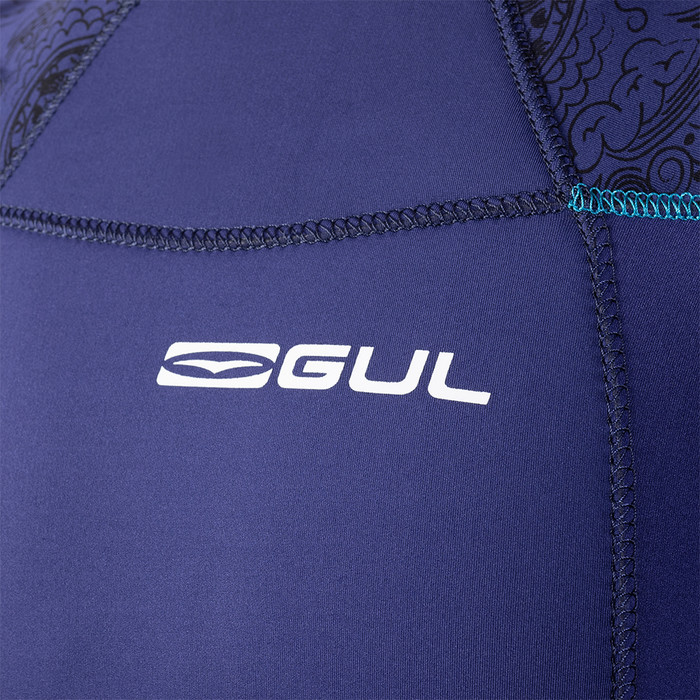 2024 Gul Womens Response 3/2mm GBS Back Zip Wetsuit RE1232-C1 - Blue / Teal
